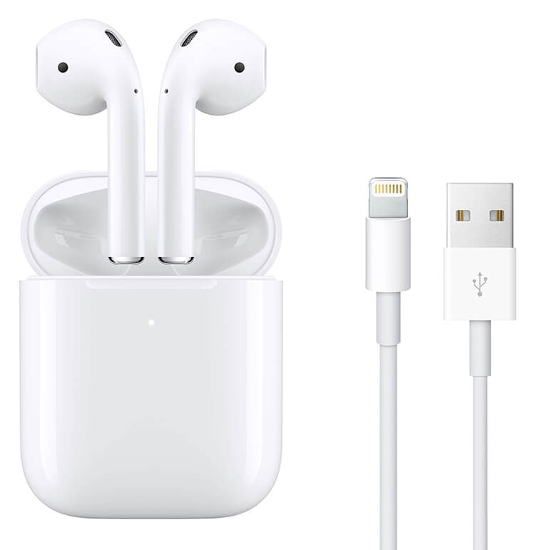 Apple AirPods 2 (с беспроводным зарядным футляром) White (Белые)