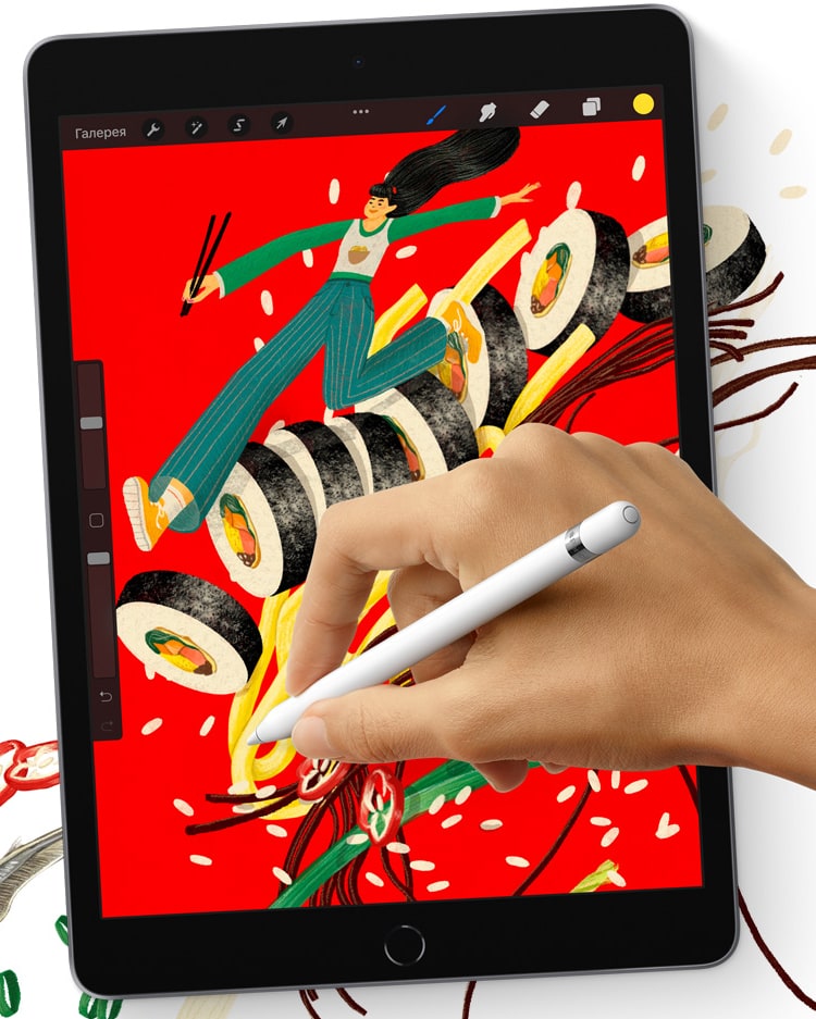 Apple iPad 10.2 (2021) 64Gb Wi-Fi Space Gray (Космический Серый)