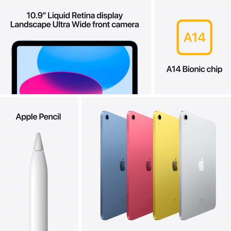 Apple iPad 10.9 (2022) 64Gb Wi-Fi Pink (Розовый)