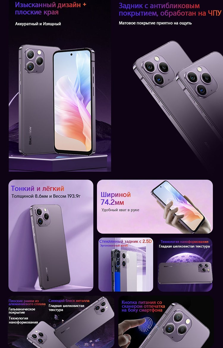 Blackview A96 8Gb/256Gb Black (Чёрный)