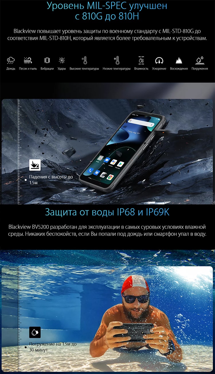 Blackview BV5200 4Gb/32Gb Green (Зелёный)