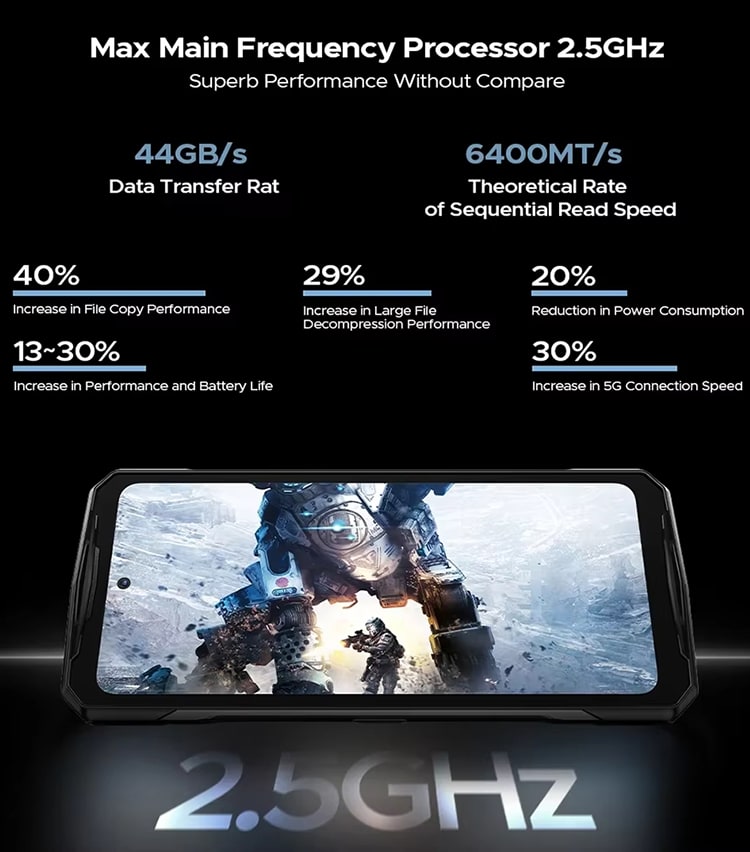 Doogee V40 12Gb/512Gb Midnight Silver (Серебристый)