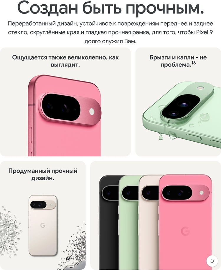 Google Pixel 9 12Gb/128Gb Obsidian (Чёрный обсидиан)