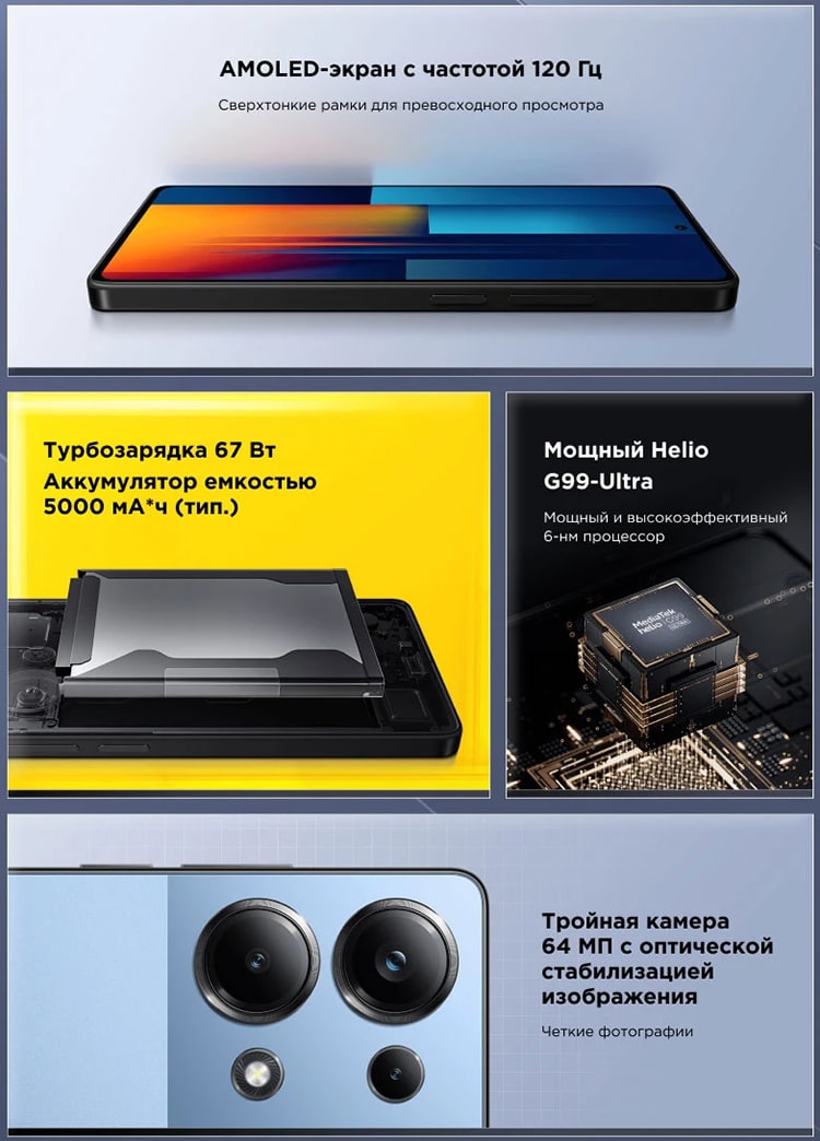 POCO M6 Pro 8Gb/256Gb Black (Чёрный)