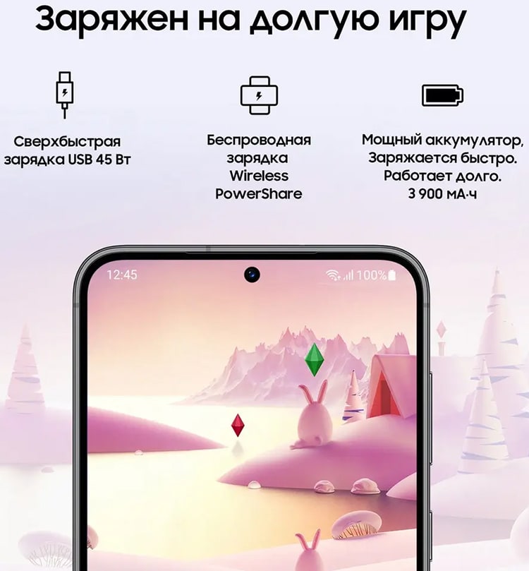 Samsung Galaxy S23+ Plus 5G (nano SIM+eSIM) 8Gb/256Gb Phantom Black (Чёрный)