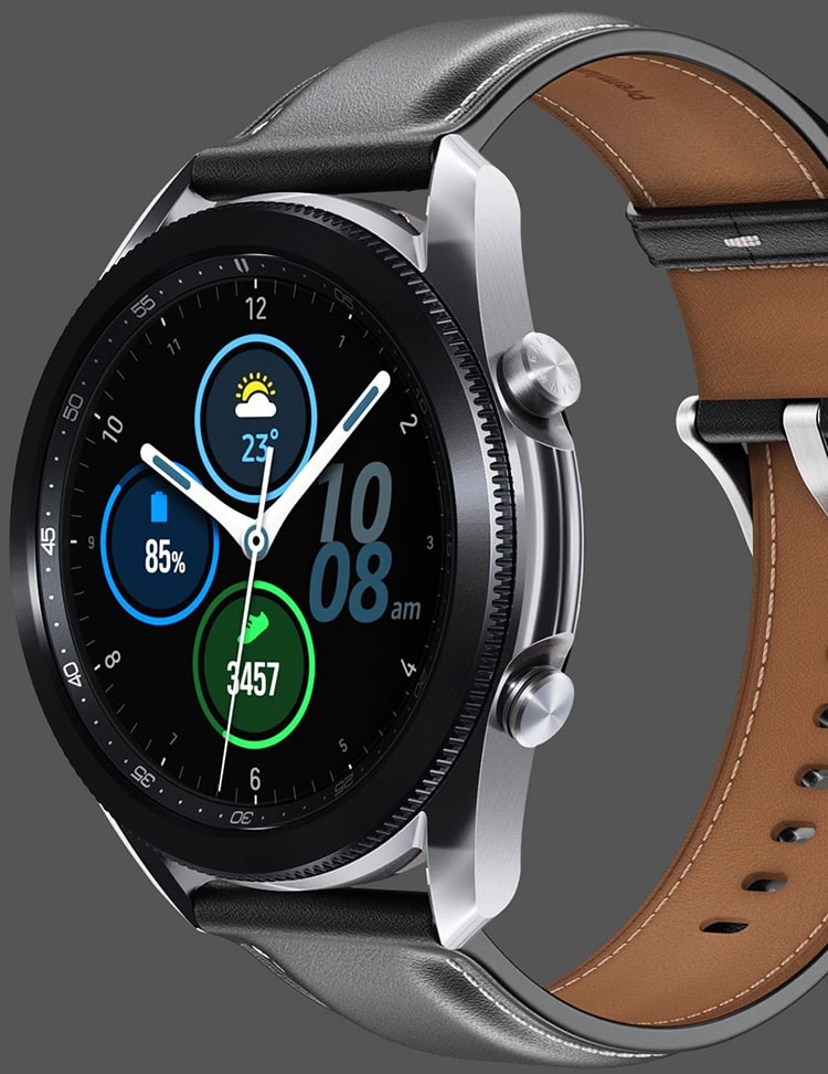 Samsung Galaxy Watch3 Stainless Steel 41мм Mystic Silver (Сталь, Серебристый) Wi-Fi