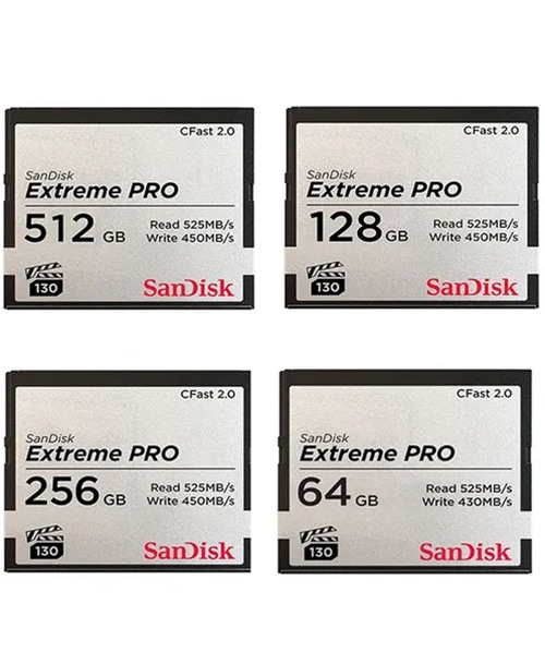 SanDisk 128GB Extreme PRO CFast 2.0 Memory Card (SDCFSP-128G-G46D)
