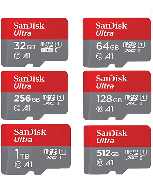 SanDisk 128GB Ultra microSDXC UHS-I Memory Card with Adapter - 140MB/s (SDSQUAB-128G-GN6MA)