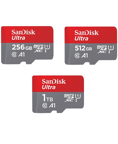 SanDisk 256GB Ultra microSDXC UHS-I Memory Card with Adapter - 150MB/s (SDSQUAC-256G-GN6MA)