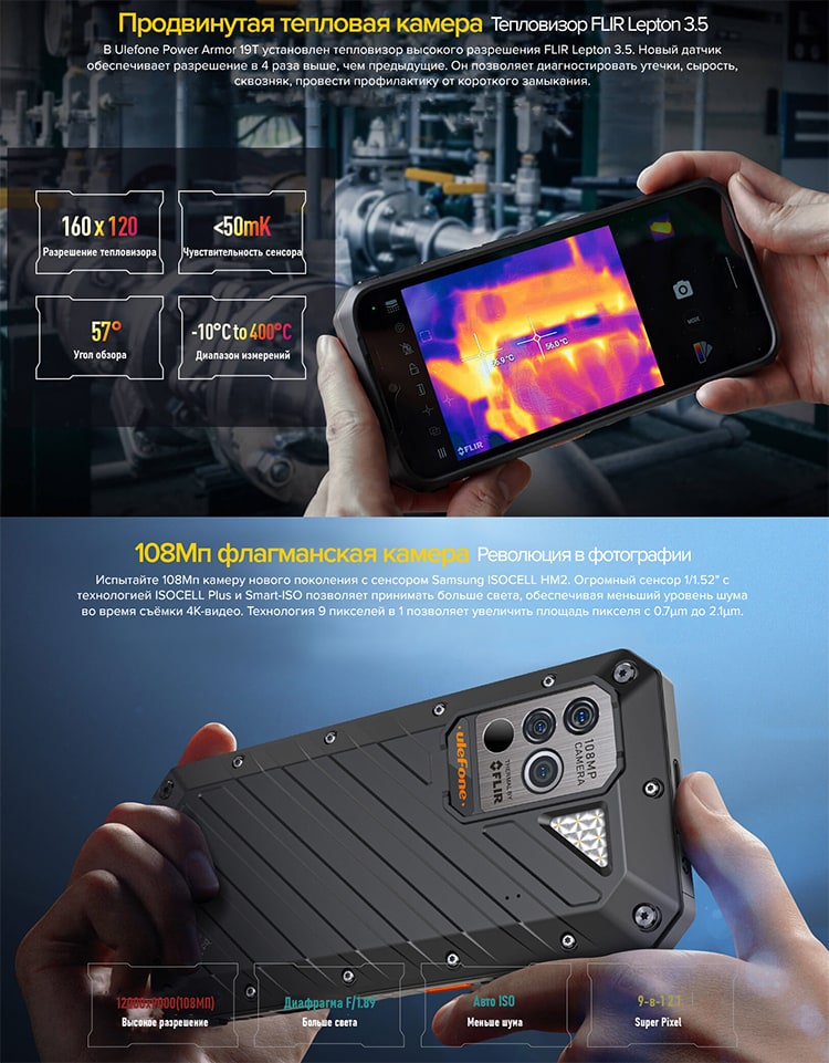 Ulefone Armor 19T 12Gb/256Gb Black (Чёрный)
