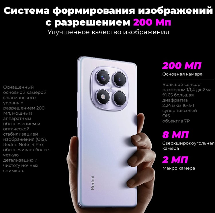 Xiaomi Redmi Note 14 Pro 4G 12Gb/256Gb Ocean Blue (Голубой)